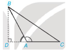 Cho tam giác ABC với đường cao BD.  a) Biểu thị BD theo AB và sin A (ảnh 1)
