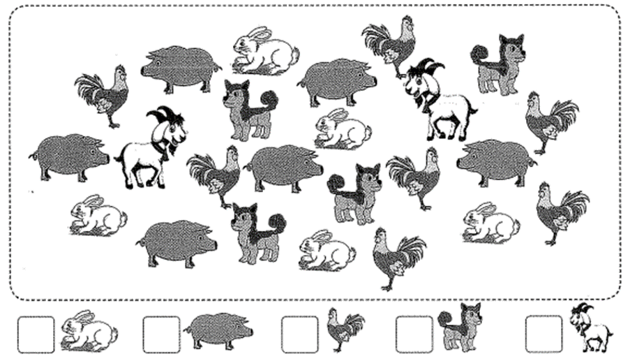 Bài tập cuối tuần Toán lớp 1 (Kết nối tri thức) Tuần 2 có đáp án (ảnh 1)