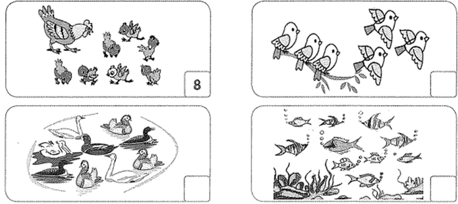 Bài tập cuối tuần Toán lớp 1 (Kết nối tri thức) Tuần 2 có đáp án (ảnh 1)