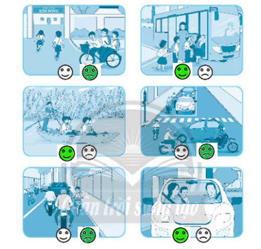 Vở bài tập Đạo đức lớp 3 trang 10, 11, 12 Bài 2: An toàn khi đi trên các phương tiện giao thông  - Chân trời sáng tạo (ảnh 1)