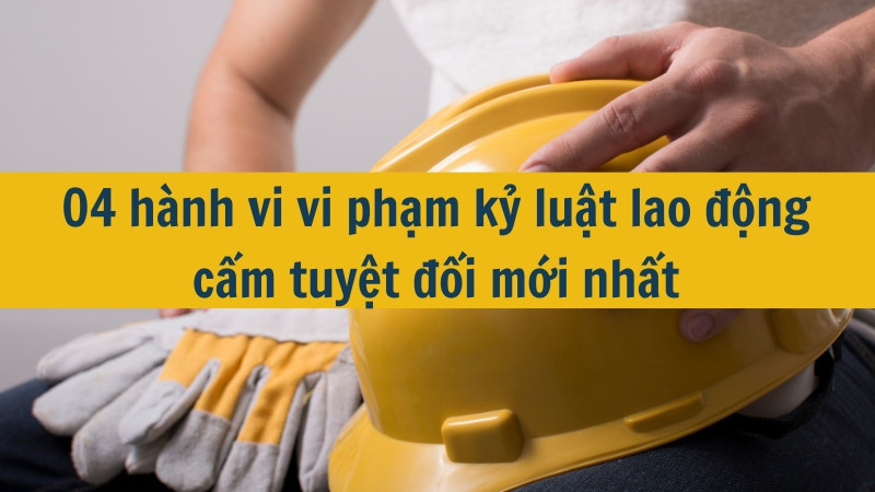 04 hành vi vi phạm kỷ luật lao động cấm tuyệt đối mới nhất 2025