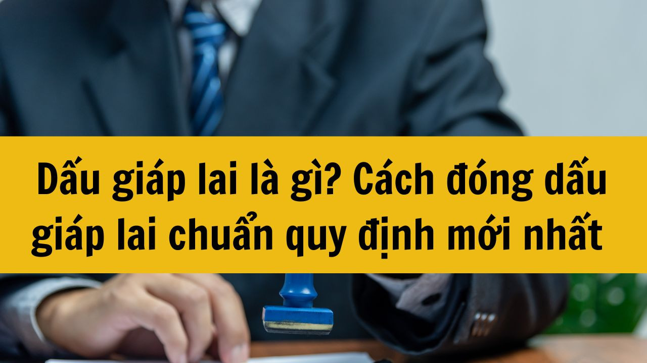 Dấu giáp lai là gì? Cách đóng dấu giáp lai chuẩn quy định mới nhất năm 2025