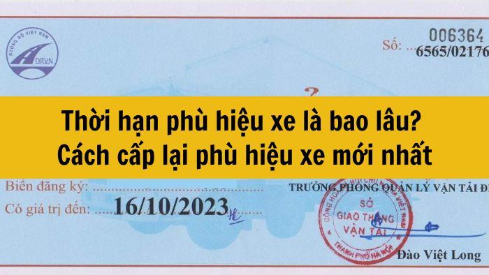 Thời hạn phù hiệu xe là bao lâu? Cách cấp lại phù hiệu xe mới nhất 2025