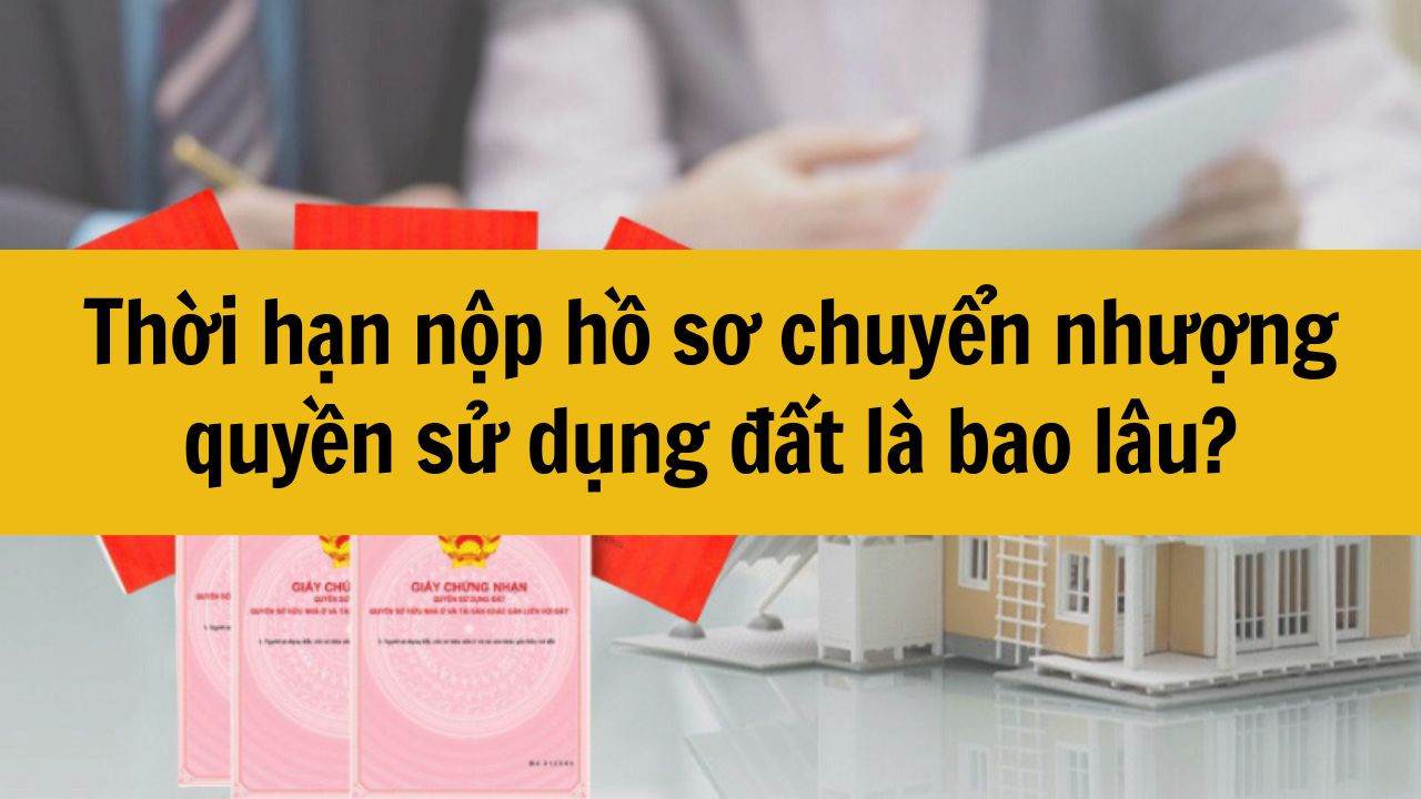 Thời hạn nộp hồ sơ chuyển nhượng quyền sử dụng đất là bao lâu?