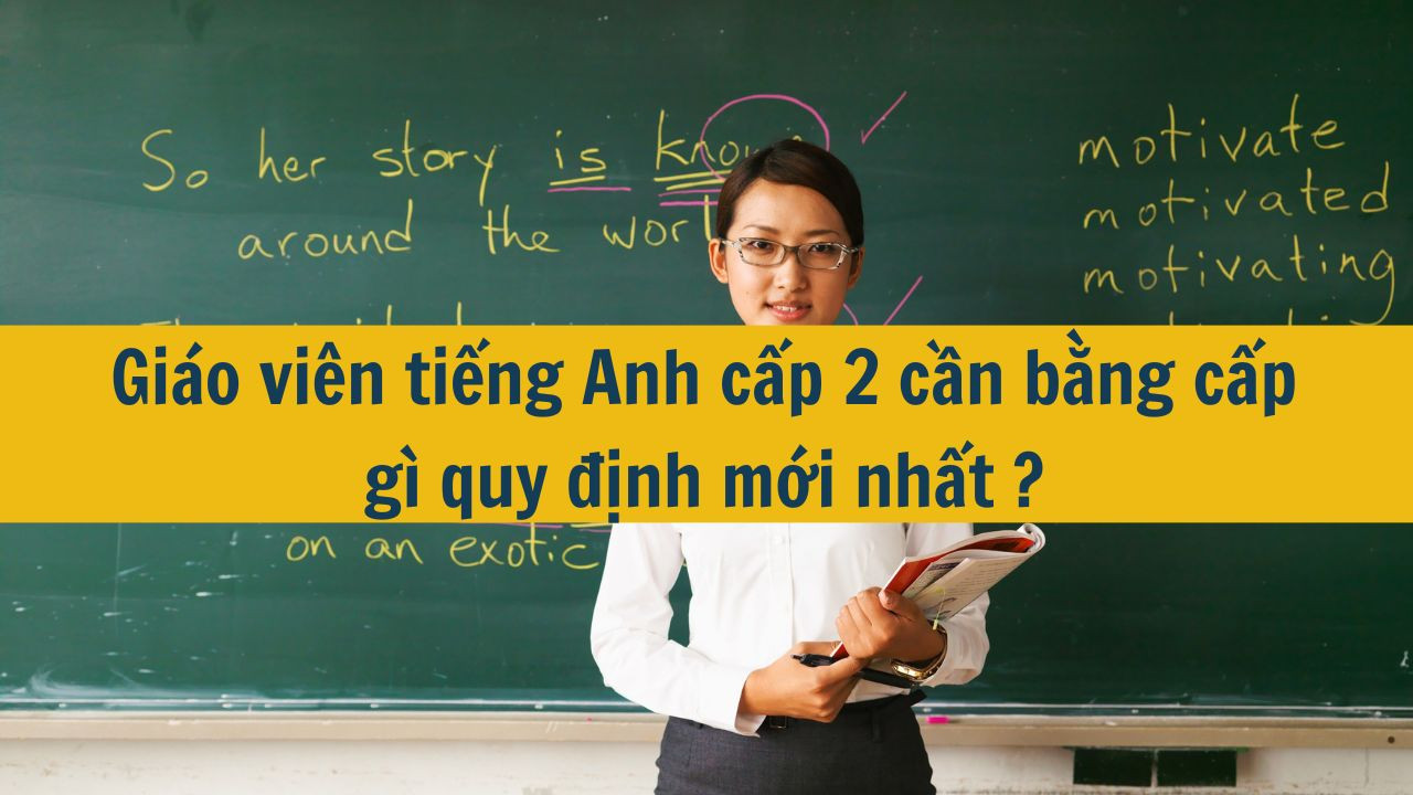 Giáo viên tiếng Anh  cấp 2 cần bằng cấp gì quy định mới nhất 2025?