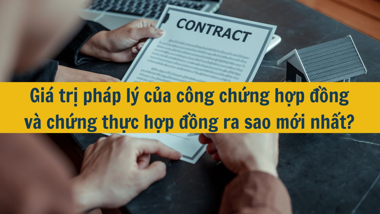 Giá trị pháp lý của công chứng hợp đồng và chứng thực hợp đồng ra sao mới nhất 2025?