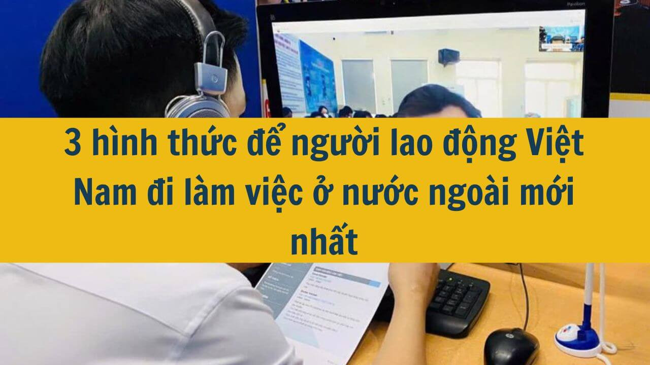 3 hình thức để người lao động Việt Nam đi làm việc ở nước ngoài mới nhất 2025
