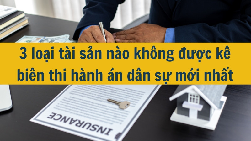 3 loại tài sản nào không được kê biên thi hành án dân sự mới nhất 2025