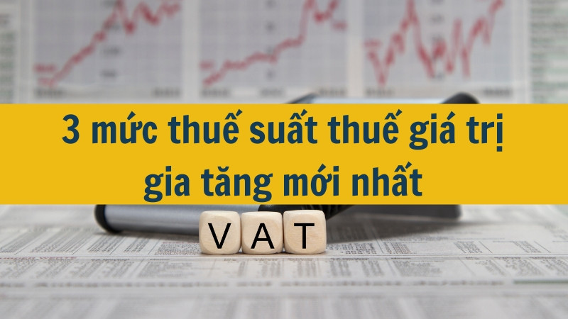 3 mức thuế suất thuế giá trị gia tăng mới nhất năm 2025?