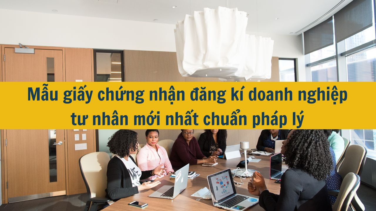 Mẫu giấy chứng nhận đăng kí doanh nghiệp tư nhân mới nhất 2025 chuẩn pháp lý
