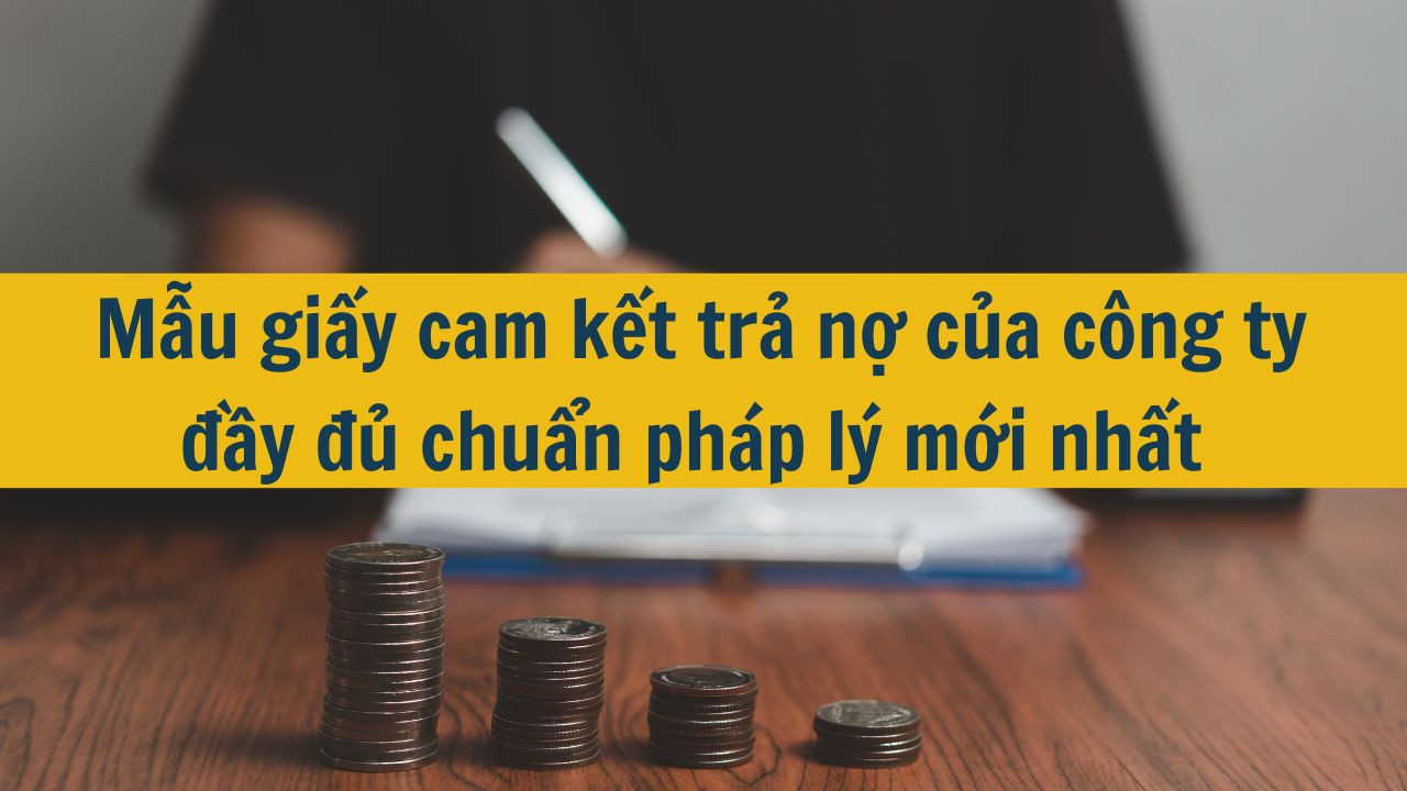 Mẫu giấy cam kết trả nợ của công ty đầy đủ chuẩn pháp lý mới nhất 2025