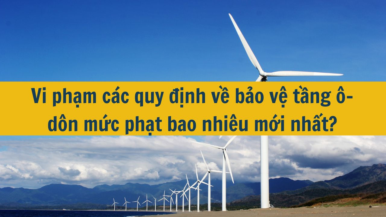 Vi phạm các quy định về bảo vệ tầng ô-dôn mức phạt bao nhiêu mới nhất 2025?