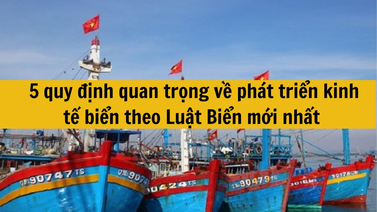 5 quy định quan trọng về phát triển kinh tế biển theo Luật Biển mới nhất 2025