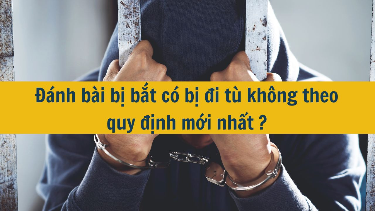 Đánh bài bị bắt có bị đi tù không theo quy định mới nhất 2025?