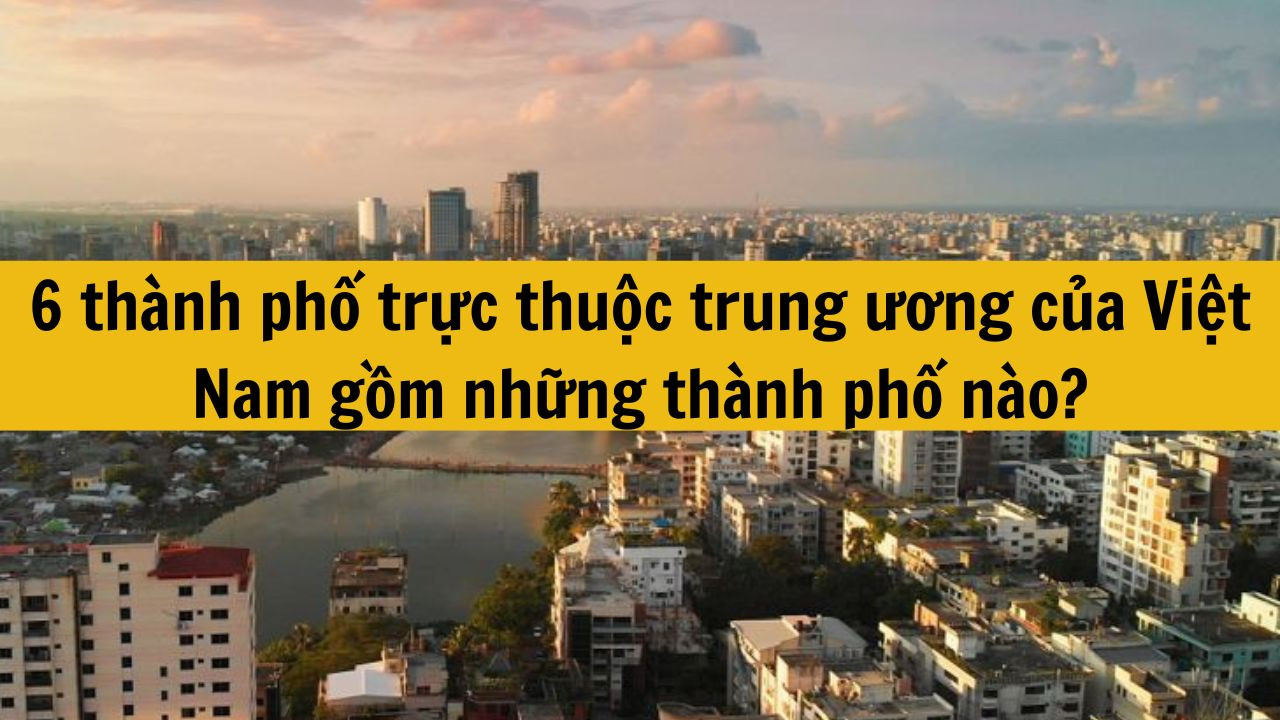 6 thành phố trực thuộc trung ương của Việt Nam gồm những thành phố nào?