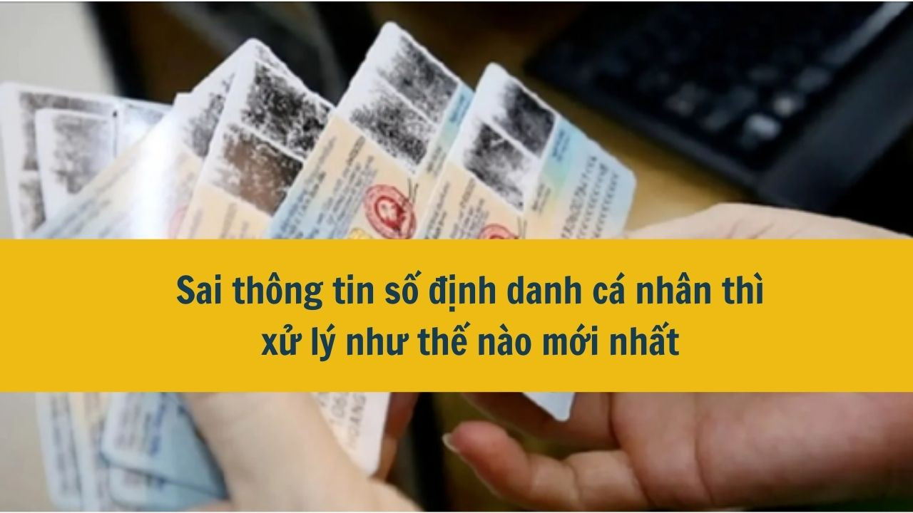 Sai thông tin số định danh cá nhân thì xử lý như thế nào mới nhất 2025?