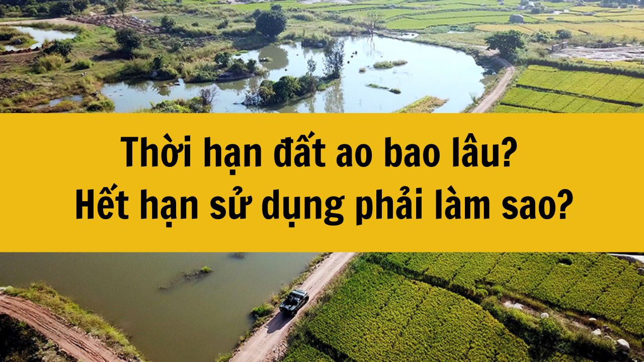 Thời hạn đất ao bao lâu? Hết hạn sử dụng phải làm sao?
