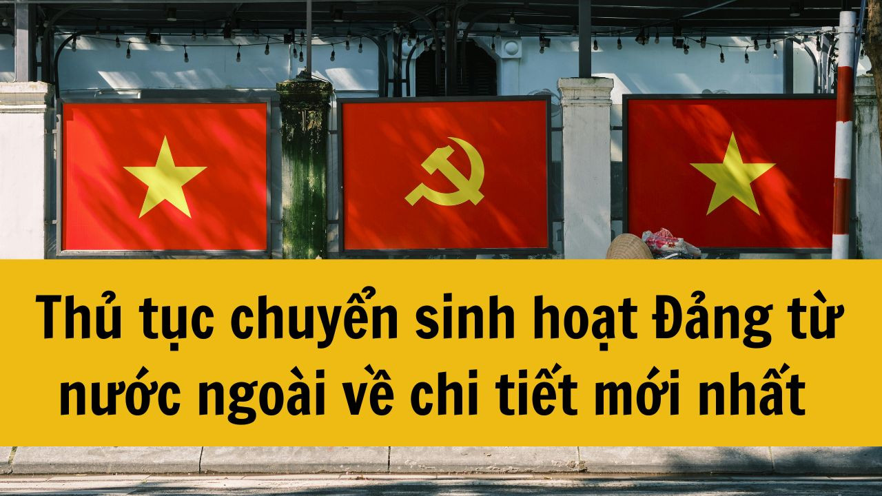 Thủ tục chuyển sinh hoạt Đảng từ nước ngoài về chi tiết mới nhất năm 2025