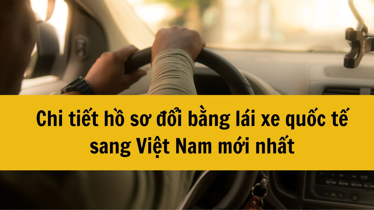 Chi tiết hồ sơ đổi bằng lái xe quốc tế sang Việt Nam mới nhất 2025