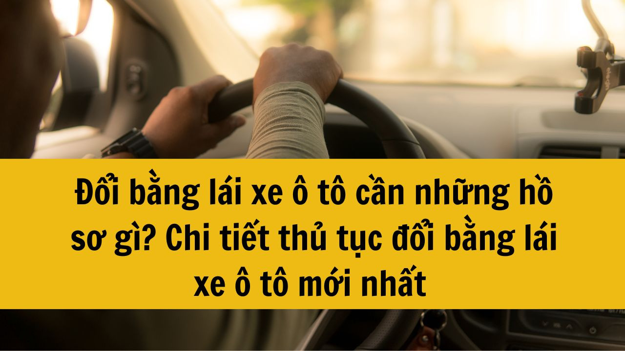 Đổi bằng lái xe ô tô cần những hồ sơ gì? Chi tiết thủ tục đổi bằng lái xe ô tô mới nhất 2025