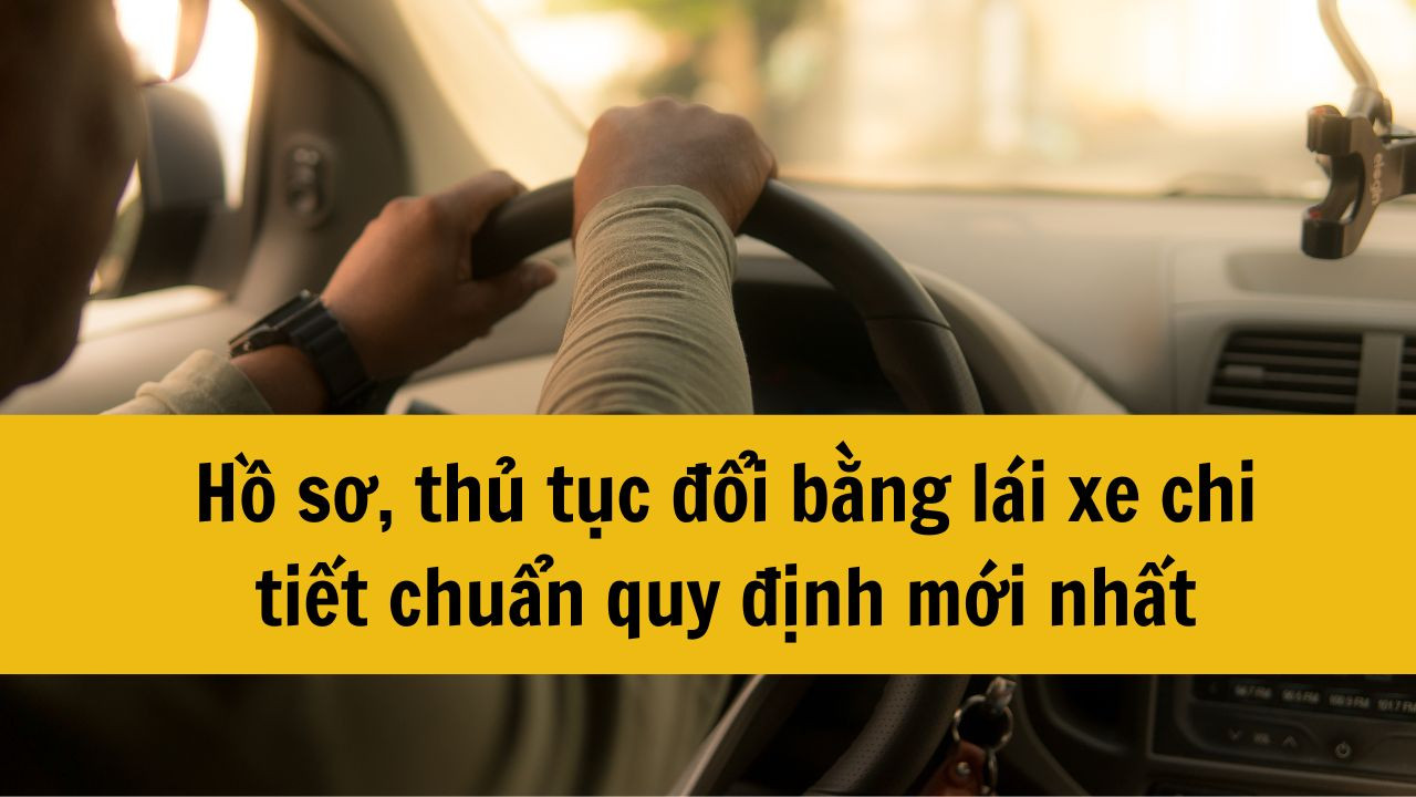 Hồ sơ, thủ tục đổi bằng lái xe chi tiết chuẩn quy định mới nhất 2025