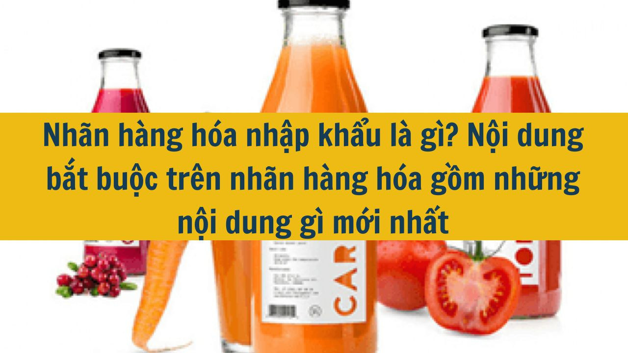 Nhãn hàng hóa nhập khẩu là gì? Nội dung bắt buộc trên nhãn hàng hóa gồm những nội dung gì mới nhất 2025?
