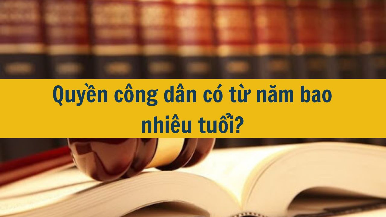 Quyền công dân có từ năm bao nhiêu tuổi?
