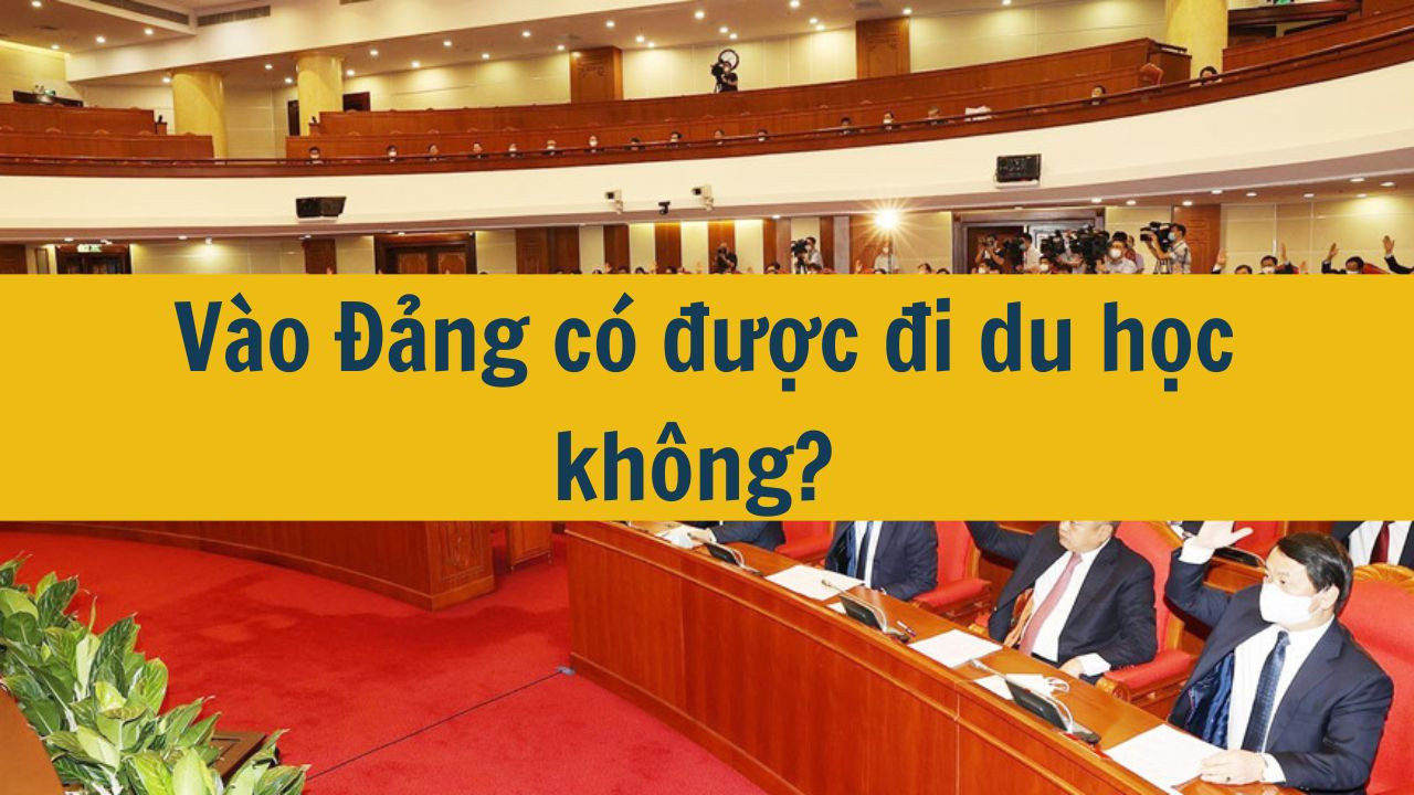 Vào Đảng có được đi du học không?