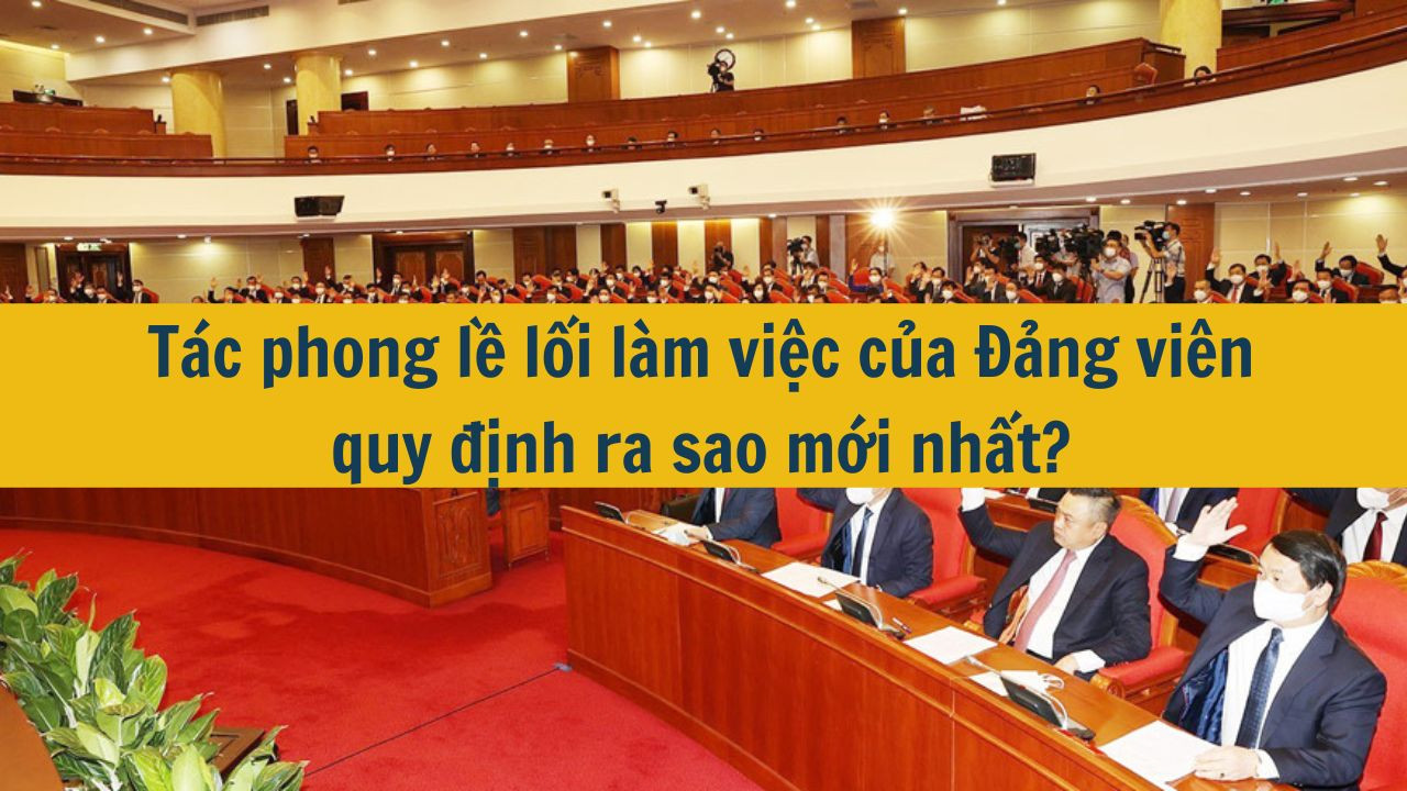 Tác phong lề lối làm việc của Đảng viên quy định ra sao mới nhất 2025?