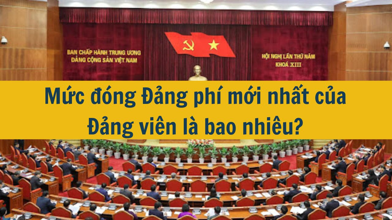 Mức đóng Đảng phí mới nhất 2025 của Đảng viên là bao nhiêu?