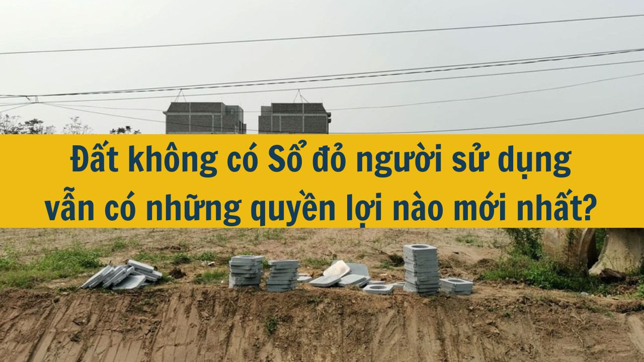 Đất không có Sổ đỏ người sử dụng vẫn có những quyền lợi nào mới nhất 2025?