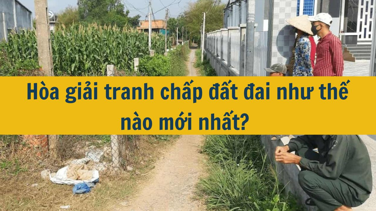 Hòa giải tranh chấp đất đai như thế nào mới nhất 2025?