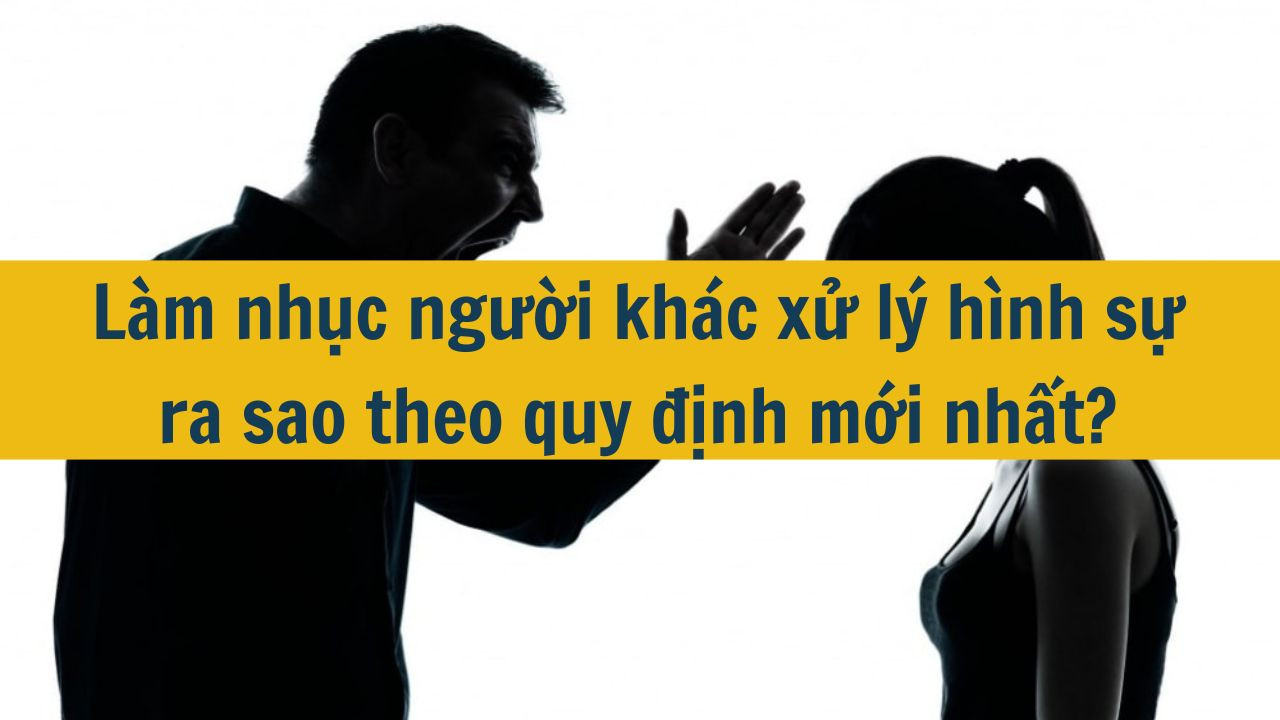 Làm nhục người khác xử lý hình sự ra sao theo quy định mới nhất 2025?
