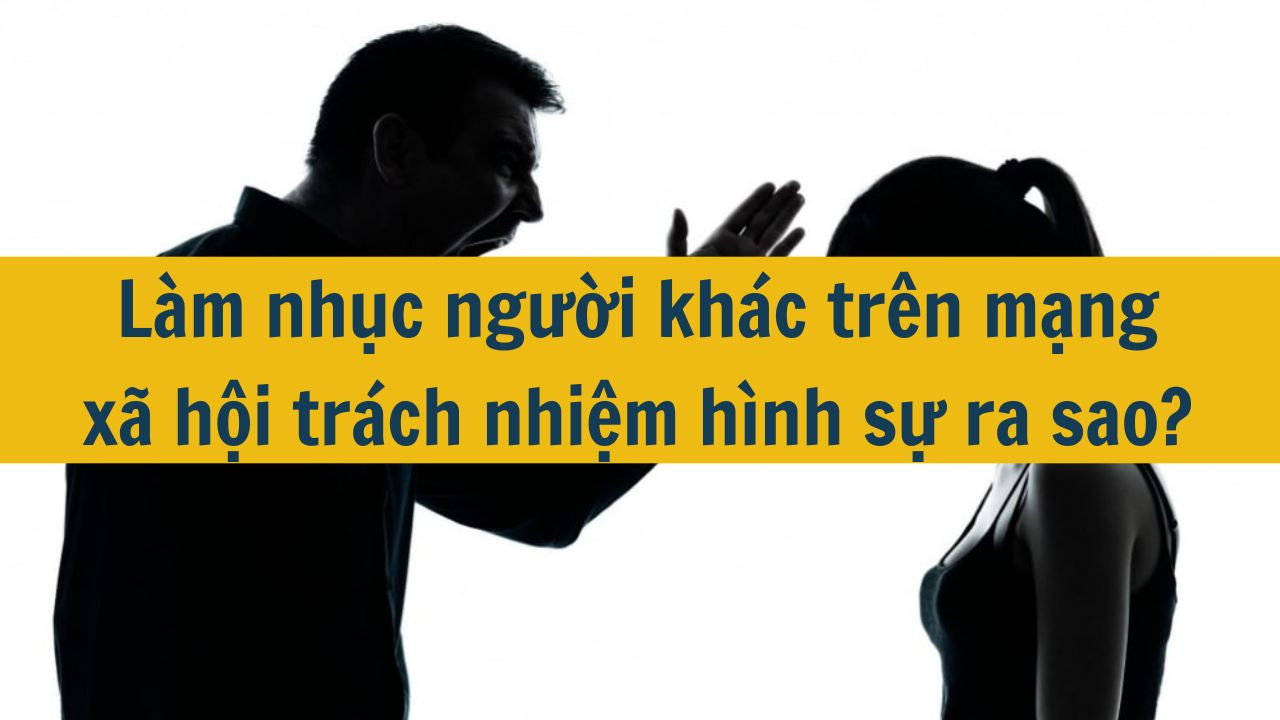 Làm nhục người khác trên mạng xã hội trách nhiệm hình sự ra sao?