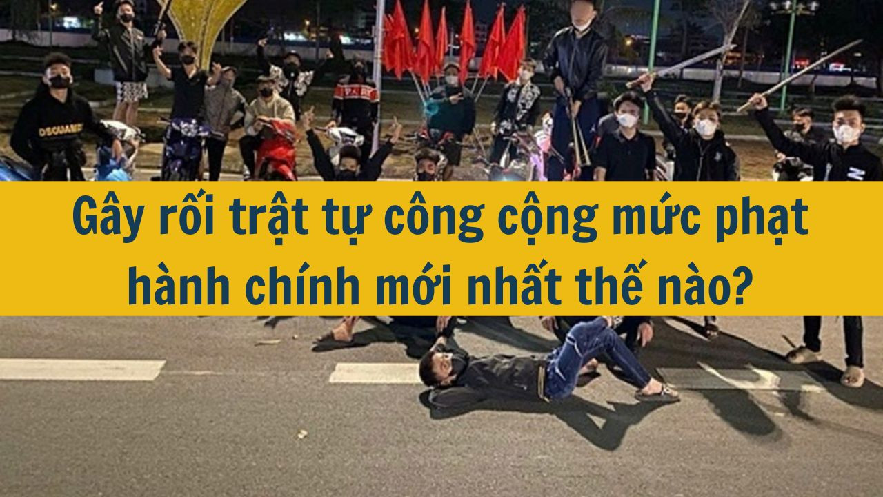 Gây rối trật tự công cộng mức phạt hành chính mới nhất 2025 thế nào?