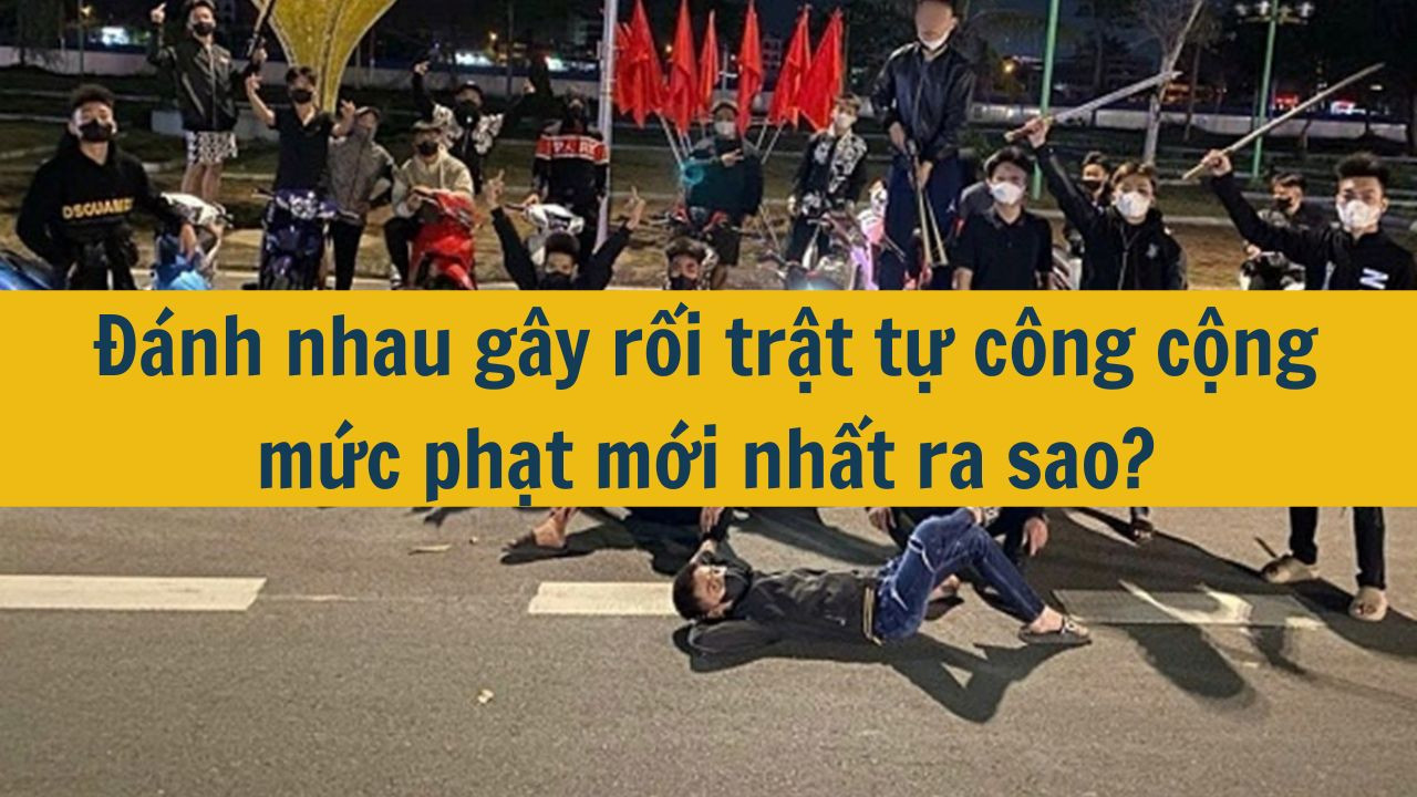 Đánh nhau gây rối trật tự công cộng mức phạt mới nhất 2025 ra sao?