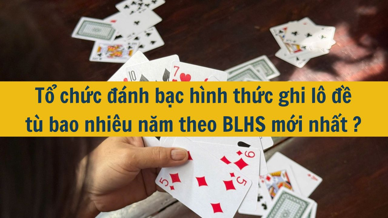 Tổ chức đánh bạc hình thức ghi lô đề tù bao nhiêu năm theo BLHS mới nhất 2025?