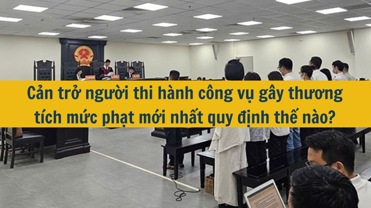 Cản trở người thi hành công vụ gây thương tích mức phạt mới nhất 2025 quy định thế nào?