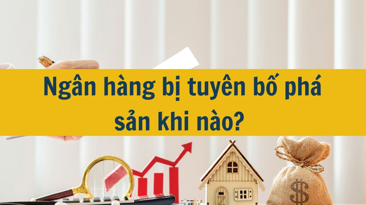 Ngân hàng bị tuyên bố phá sản khi nào?