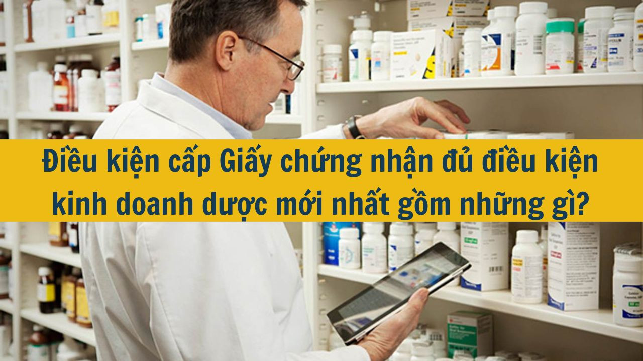 Điều kiện cấp Giấy chứng nhận đủ điều kiện kinh doanh dược mới nhất 2025 gồm những gì?