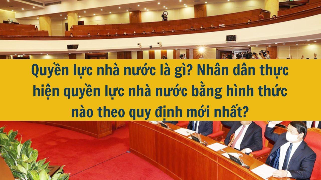Quyền lực nhà nước là gì? Nhân dân thực hiện quyền lực nhà nước bằng hình thức nào theo quy định mới nhất 2025?