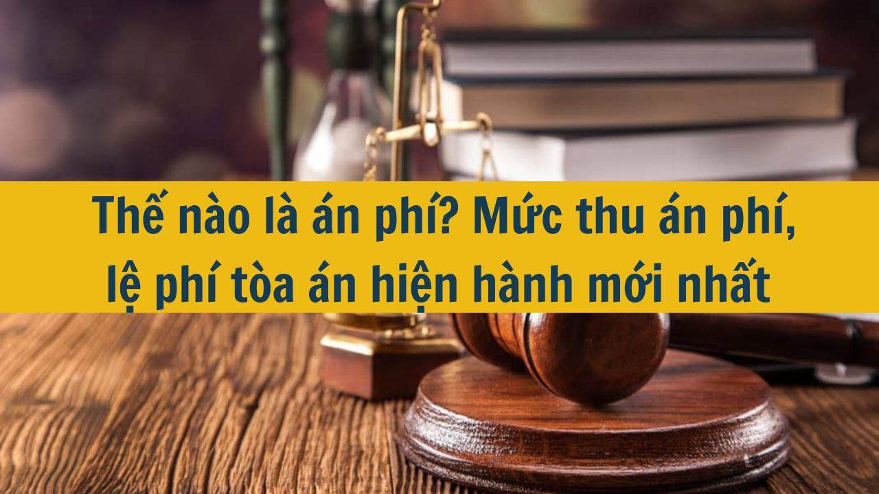Thế nào là án phí? Mức thu án phí, lệ phí tòa án hiện hành mới nhất 2025
