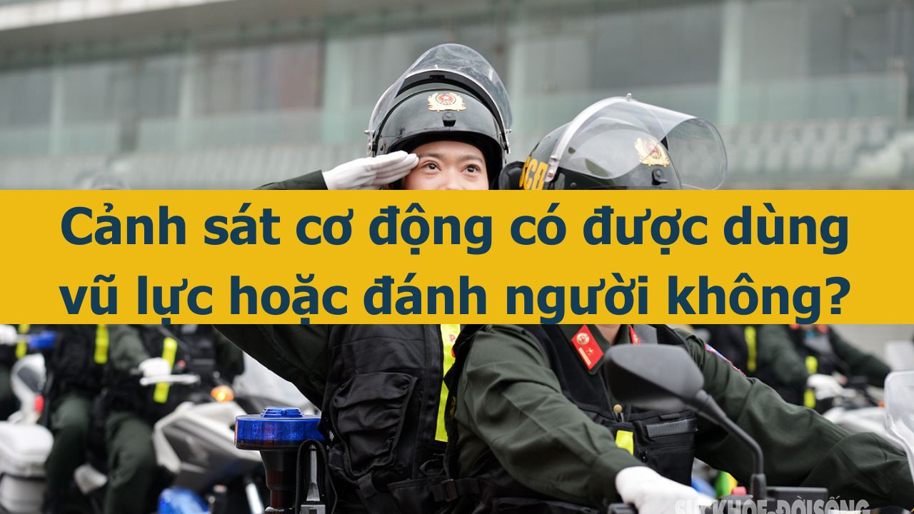 Cảnh sát cơ động có được dùng vũ lực hoặc đánh người không?