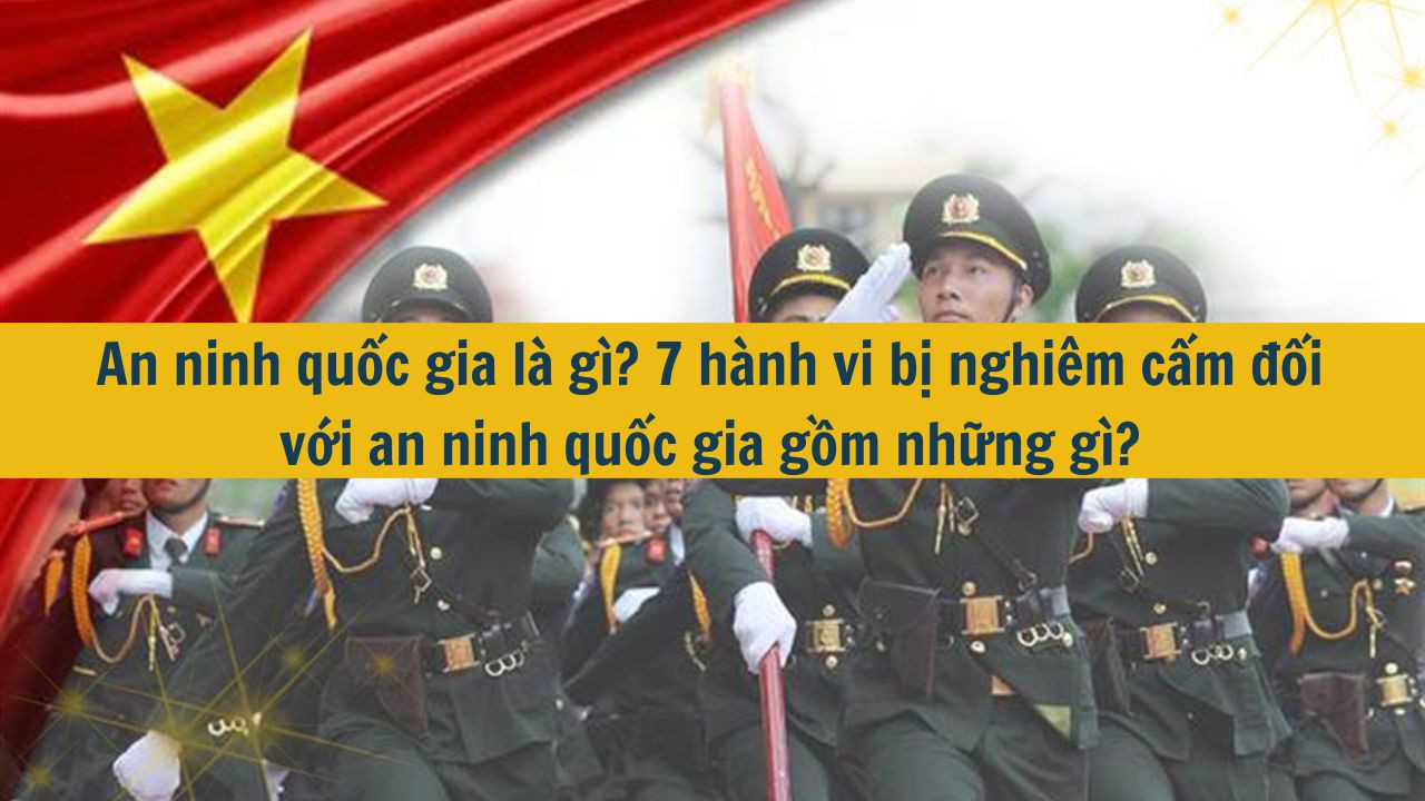 An ninh quốc gia là gì? 7 hành vi bị nghiêm cấm đối với an ninh quốc gia gồm những gì?