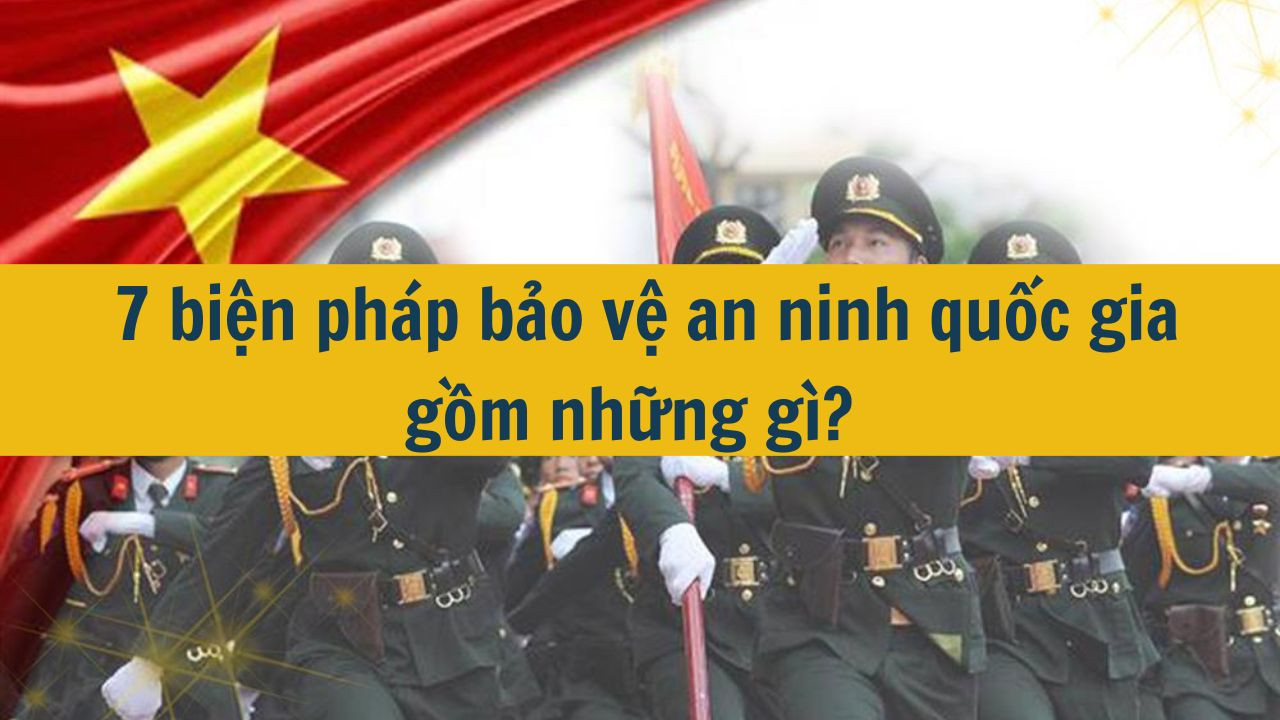 7 biện pháp bảo vệ an ninh quốc gia gồm những gì?