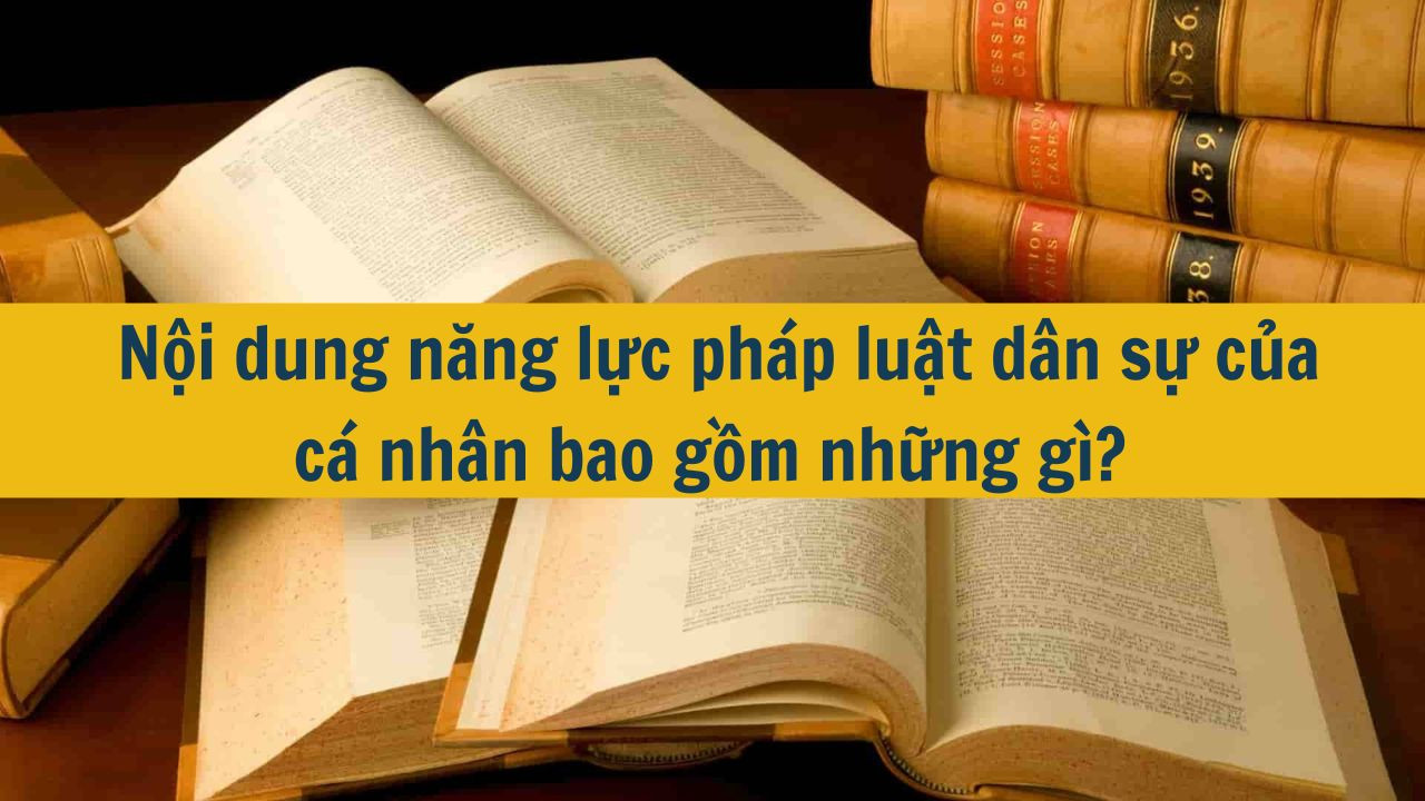 Nội dung năng lực pháp luật dân sự của cá nhân bao gồm những gì?