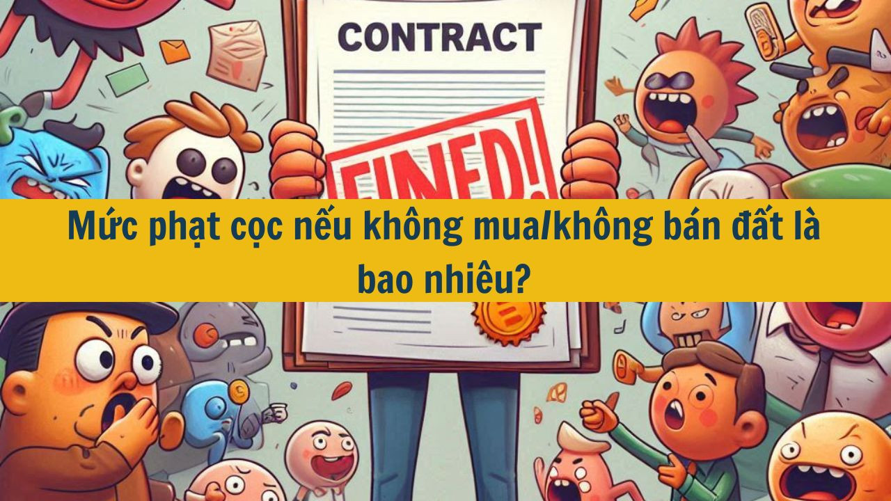 Mức phạt cọc nếu không mua/không bán đất là bao nhiêu?