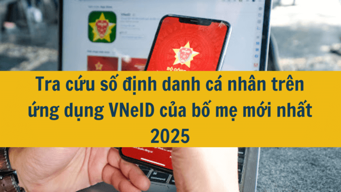 Tra cứu số định danh cá nhân trên ứng dụng VNeID của bố mẹ mới nhất 2025