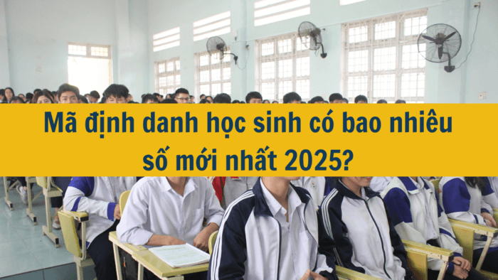 Mã định danh học sinh có bao nhiêu số mới nhất 2025?