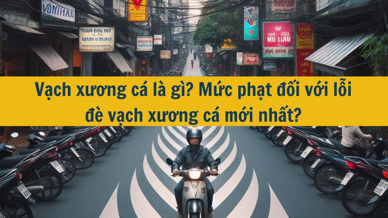 Vạch xương cá là gì? Mức phạt đối với lỗi đè vạch xương cá mới nhất 2025